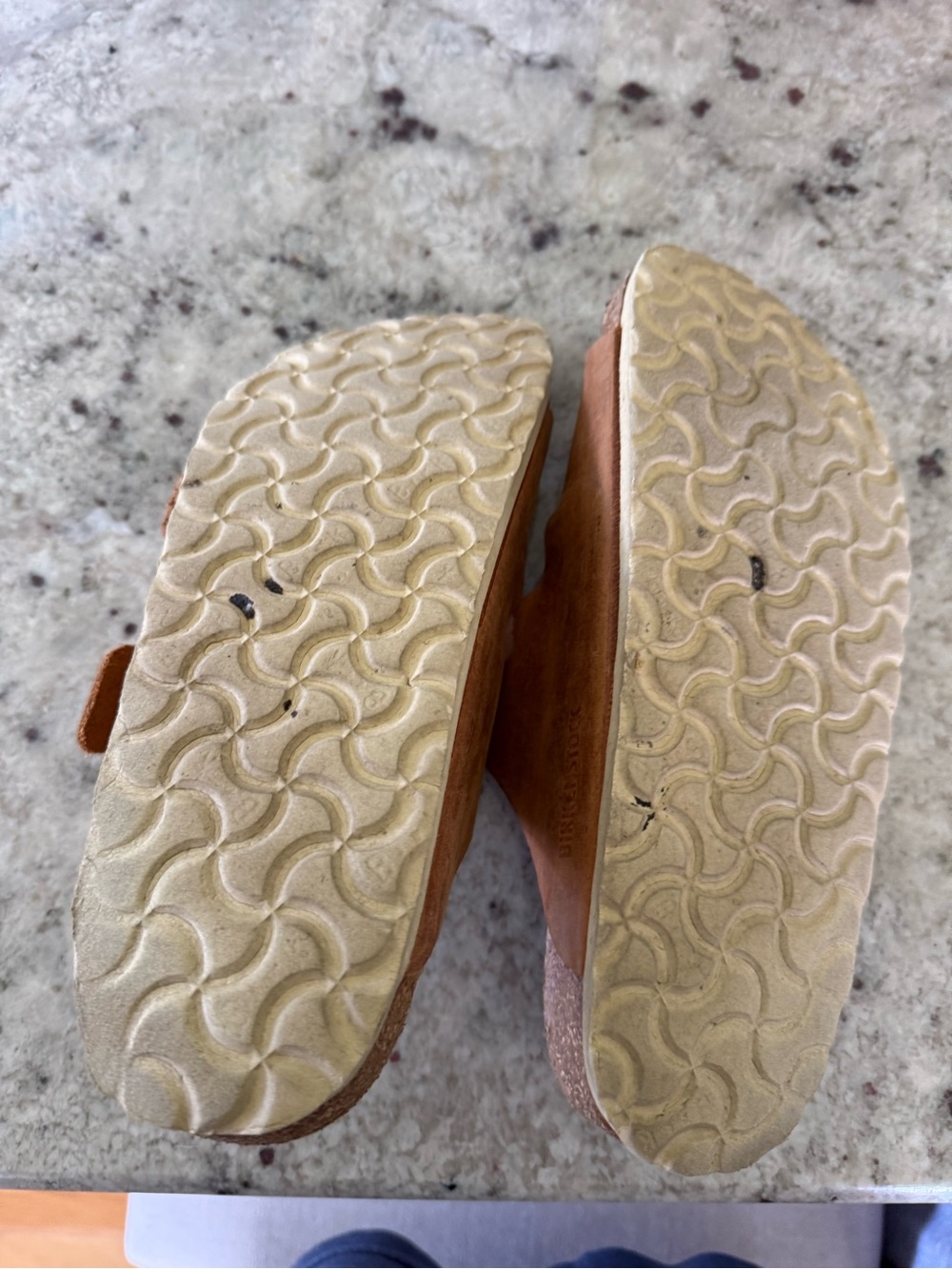 Birkenstock Tan Suede Two-Strap Sandal - Picture 8 of 8
